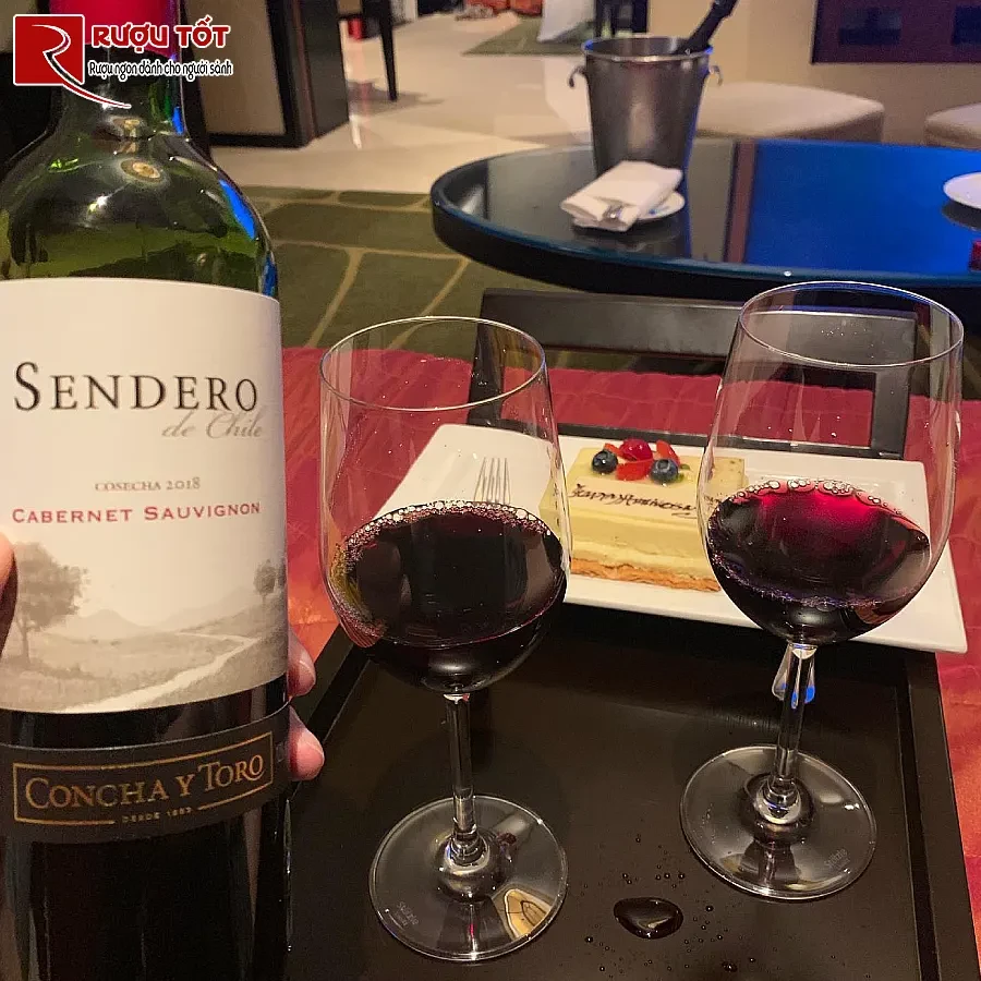 ruou vang concha y toro sendero cabernet sauvignon