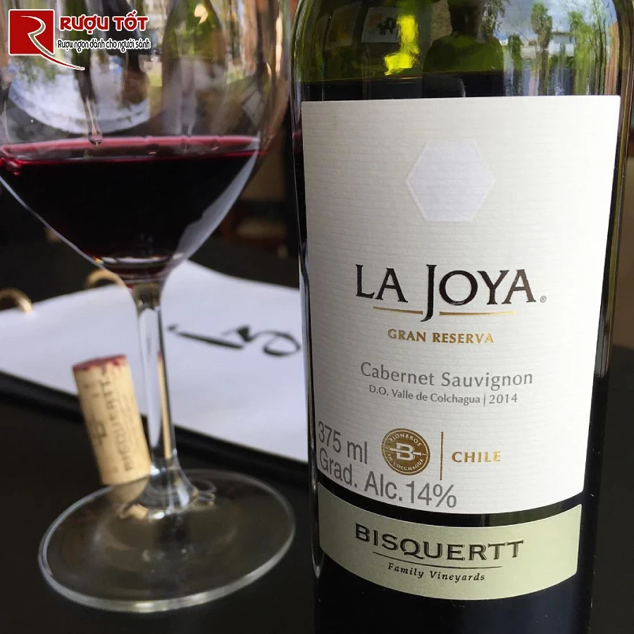 ruou vang la joya gran reserva cabernet sauvignon bisquertt