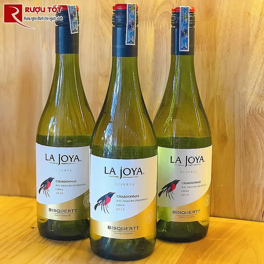 ruou vang la joya reserva chardonnay bisquertt