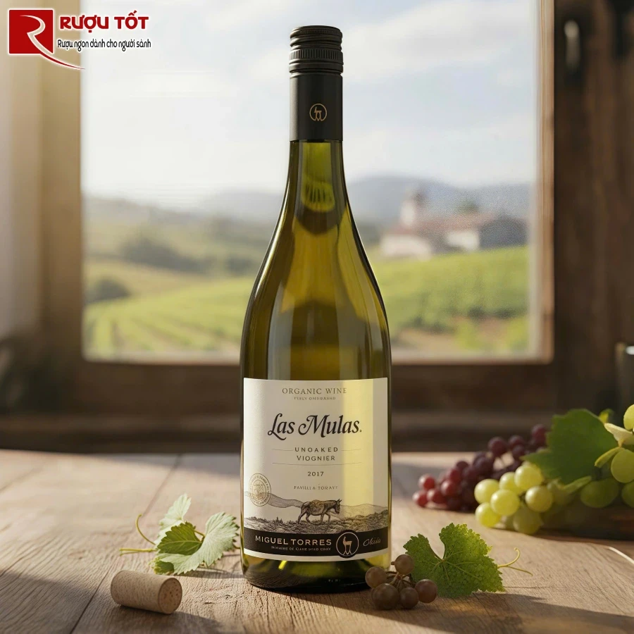 ruou vang las mulas organic viognier gia tot