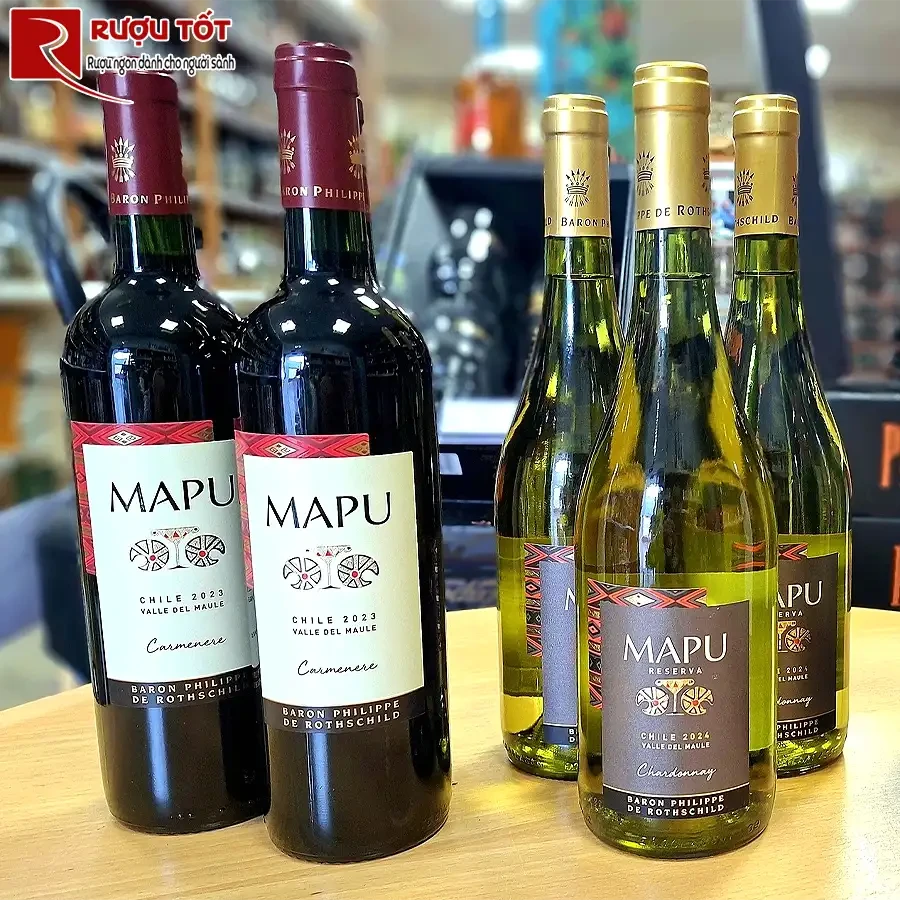 Rượu vang Mapu Reserva Red - White
