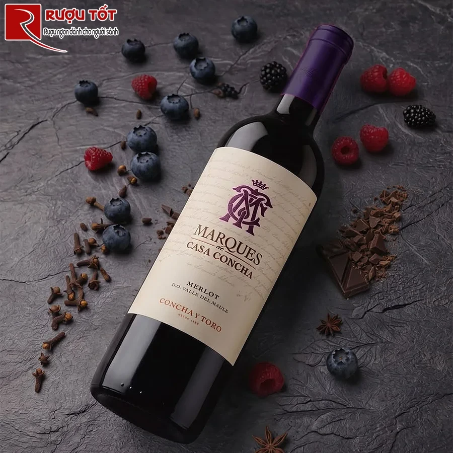 Rượu vang Marques de Casa Concha Merlot mới