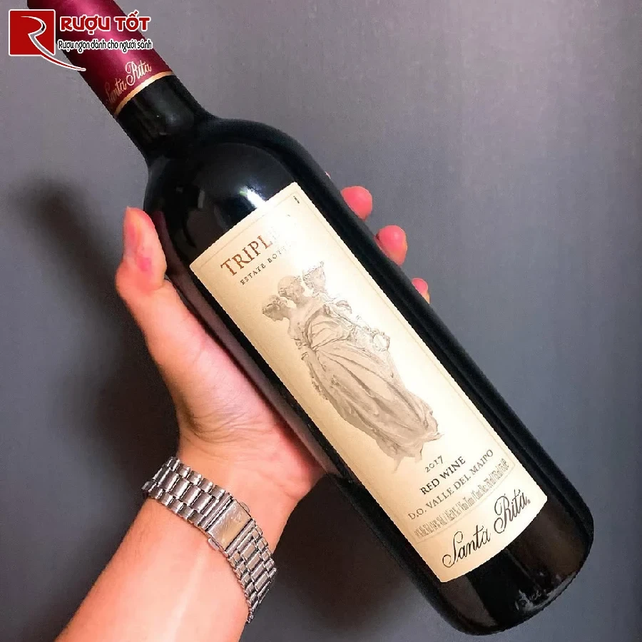 ruou vang triple c santa rita chinh hang