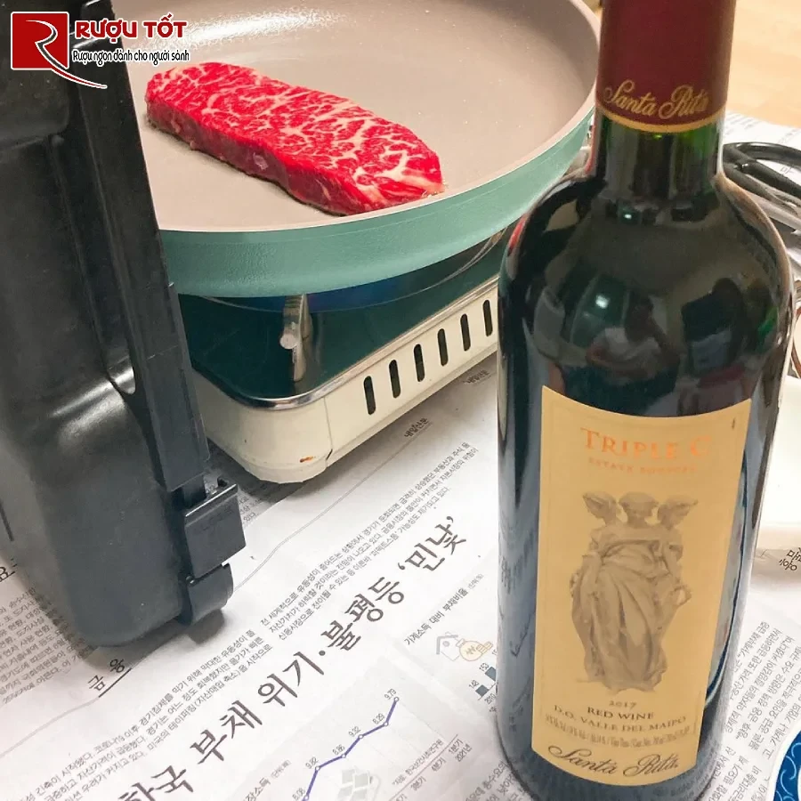 ruou vang triple c santa rita