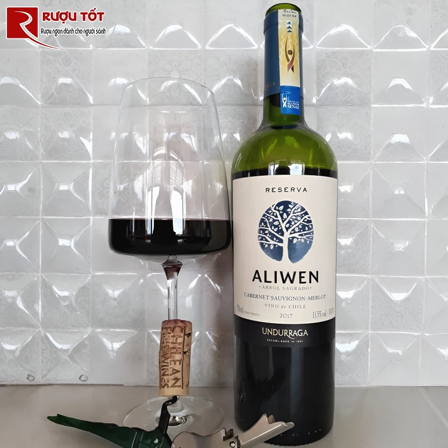 ruou vang undurraga aliwen reserva cabernet sauvignon merlot