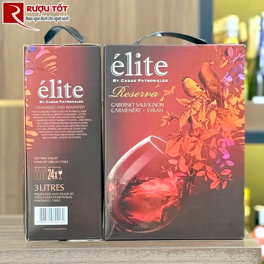 Vang bịch Elite 3L