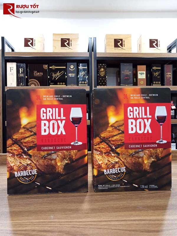 Vang Bịch Grill Box Cabernet Sauvignon 3L nhập khẩu chính hãng