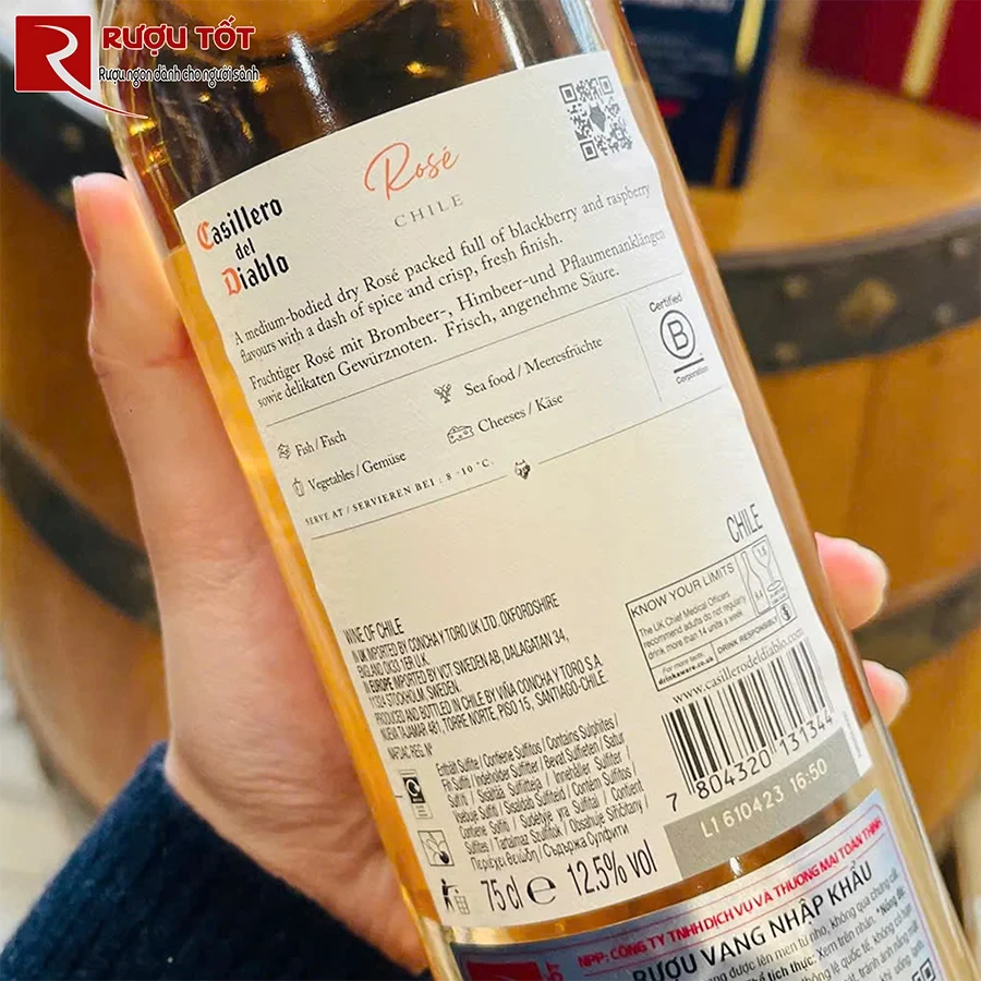 vang Casillero del Diablo Reserva Rose