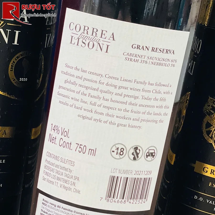 vang correa lisoni gran reserva