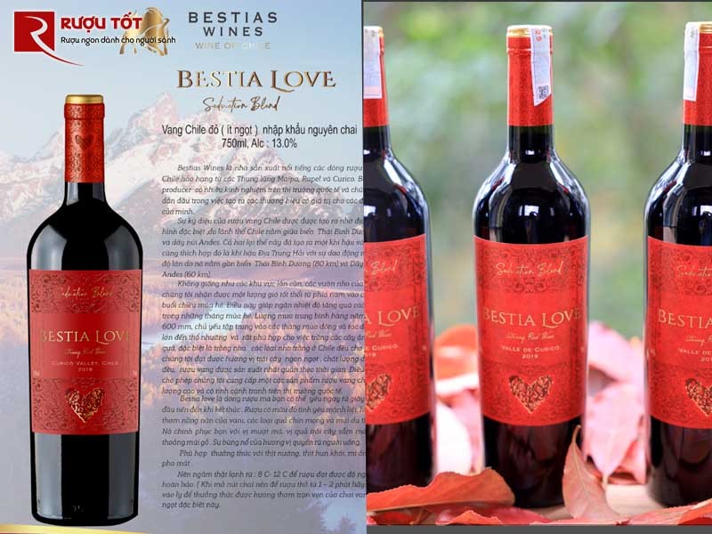 Vang đỏ Bestia Love