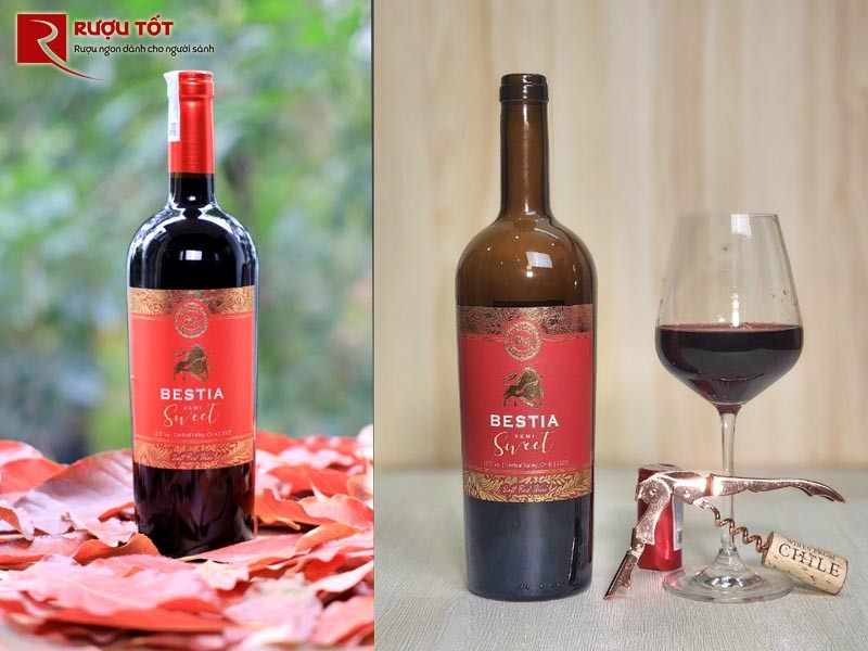 Vang đỏ Bestia Semi