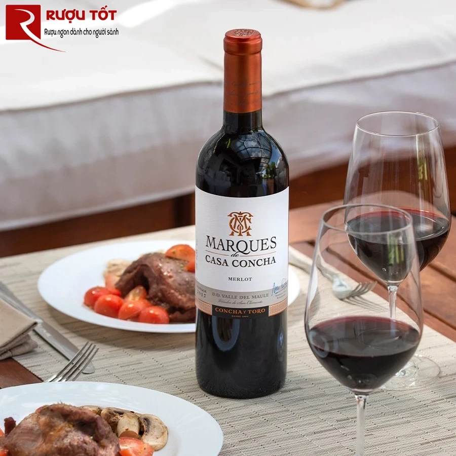Vang đỏ Marques de Casa Concha Merlot