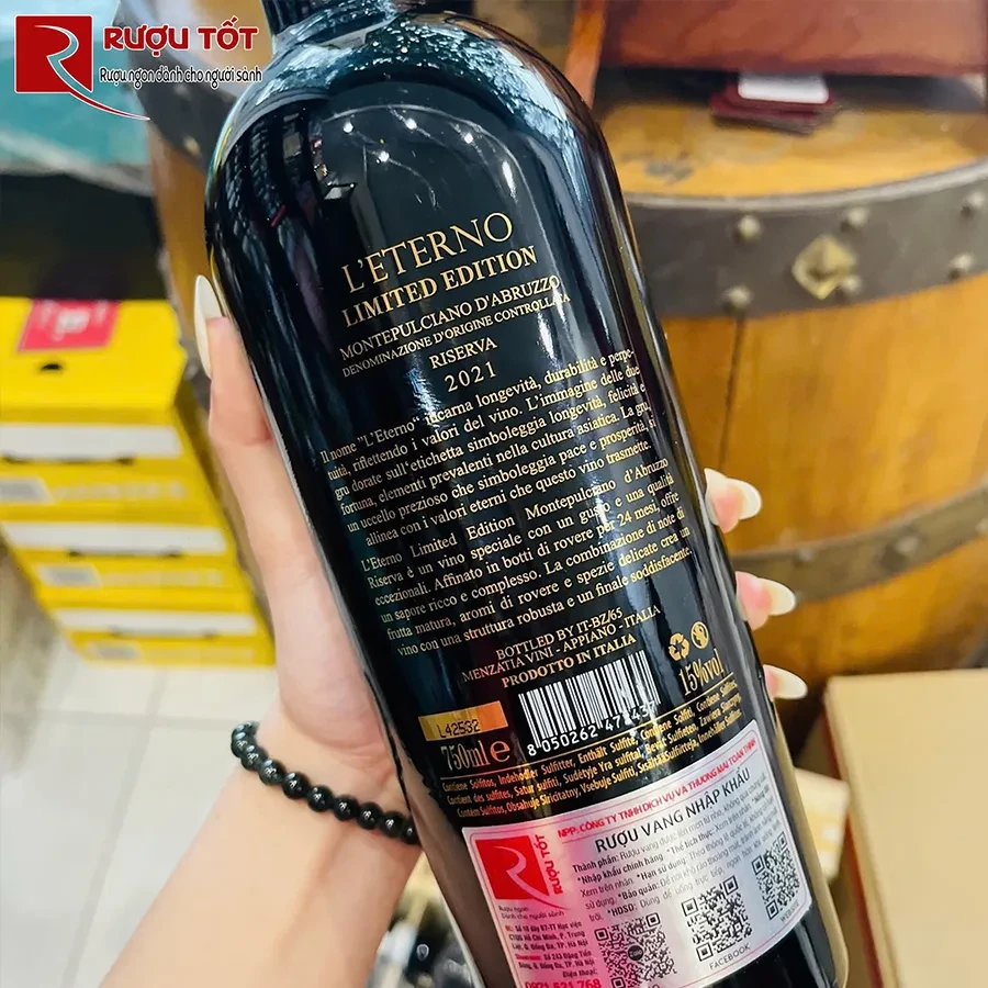 Rượu vang đỏ Palazzo Montepulciano dabruzzo