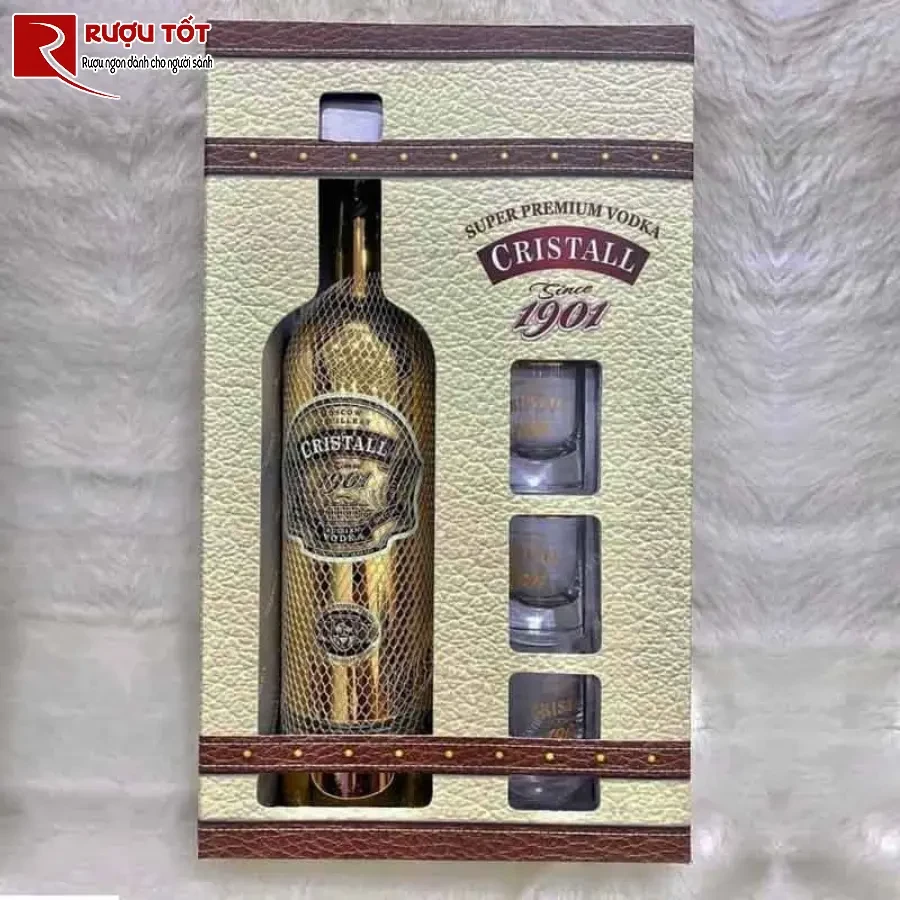 ruou cristall 1901 vodka 750ml 40% cao cap sang trong