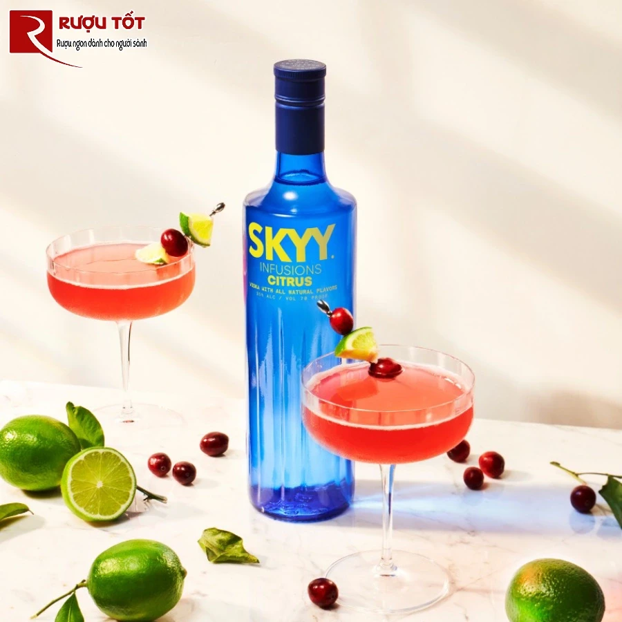 ruou skyy infusions citrus vodka 35% 700ml