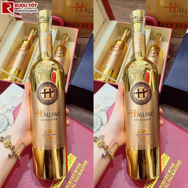 Rượu Vodka Pháp Halliwis Gold