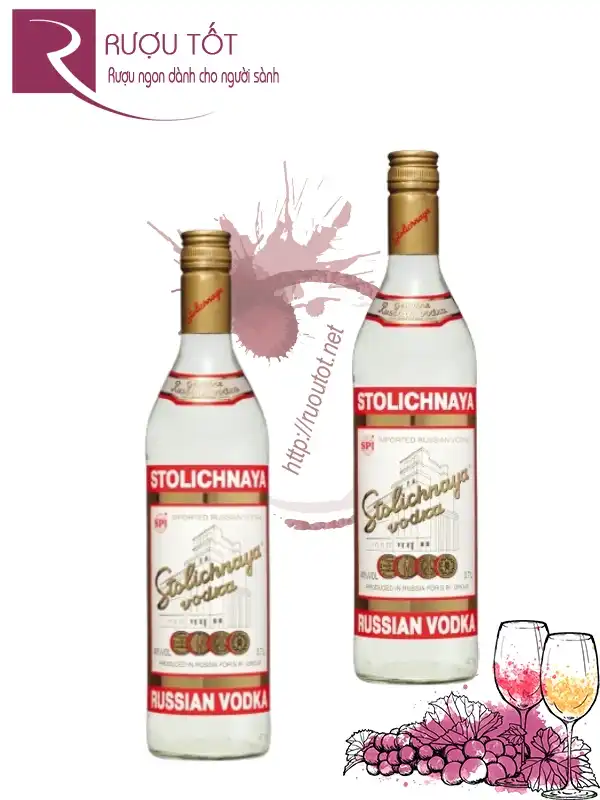 Rượu Stolichnaya Vodka 1L 40%