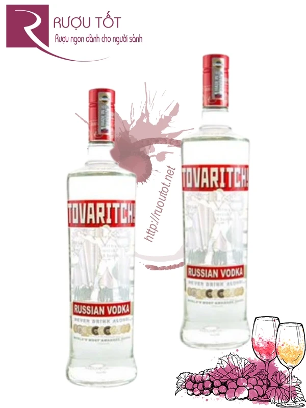 Rượu Vodka Tovaritch 1L 40%