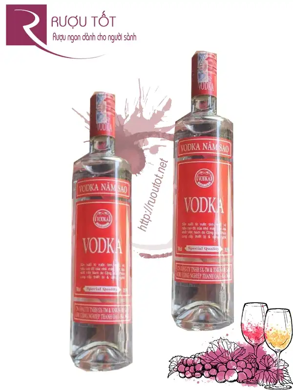 Rượu Vodka Năm Sao 700ml 40%