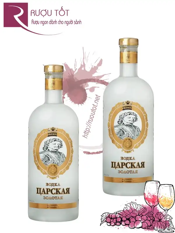 Rượu Vodka Sa Hoàng 40% 1L