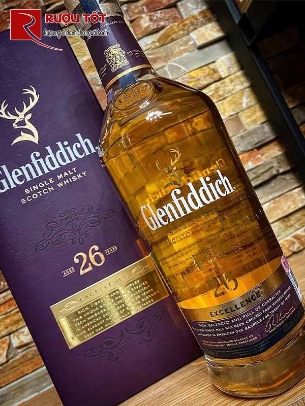 Glenfiddich 26 nhập khẩu chiết khấu cao
