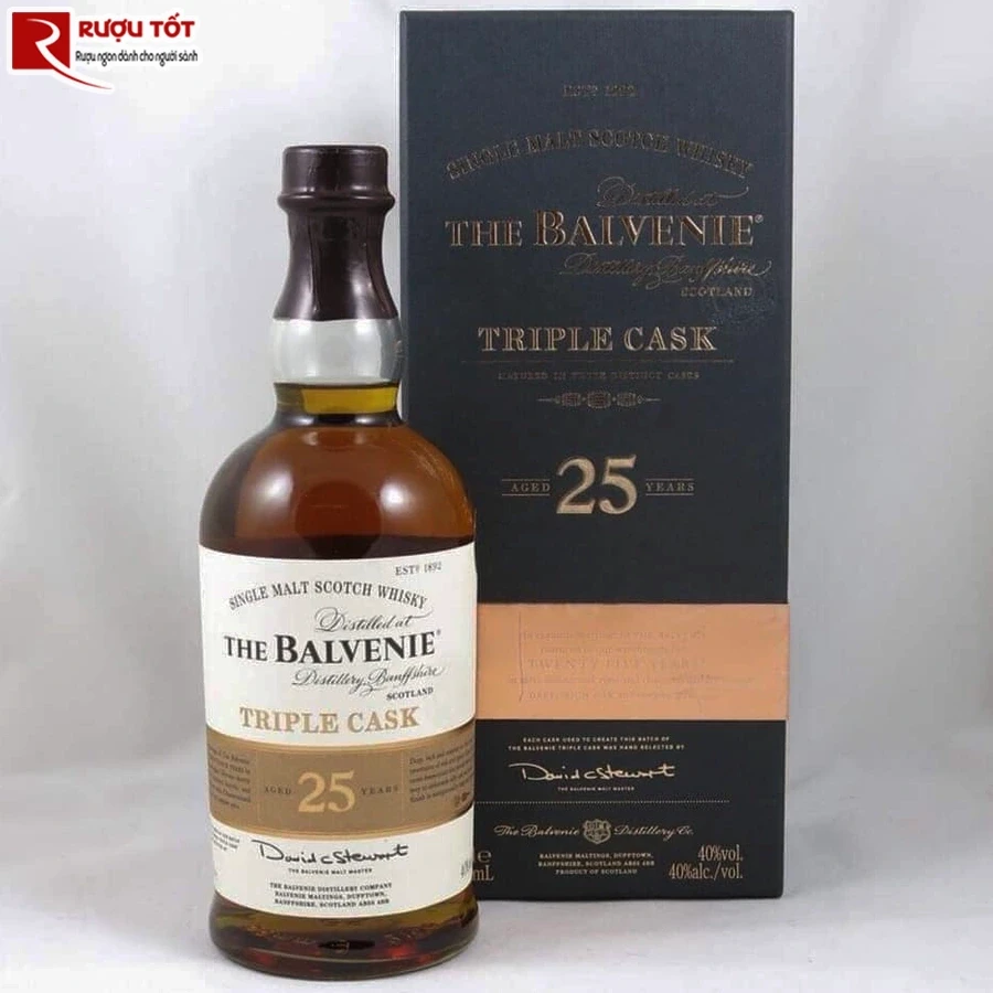 Rượu Balvenie 25 Triple Cask 700ml