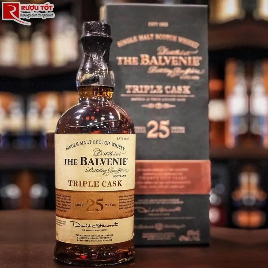 Rượu Balvenie 25 Triple Cask Nhập Khẩu