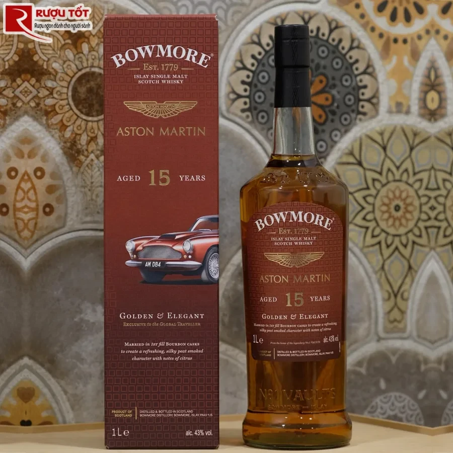 Rượu Bowmore Aston Martin 15 Nhập Khẩu