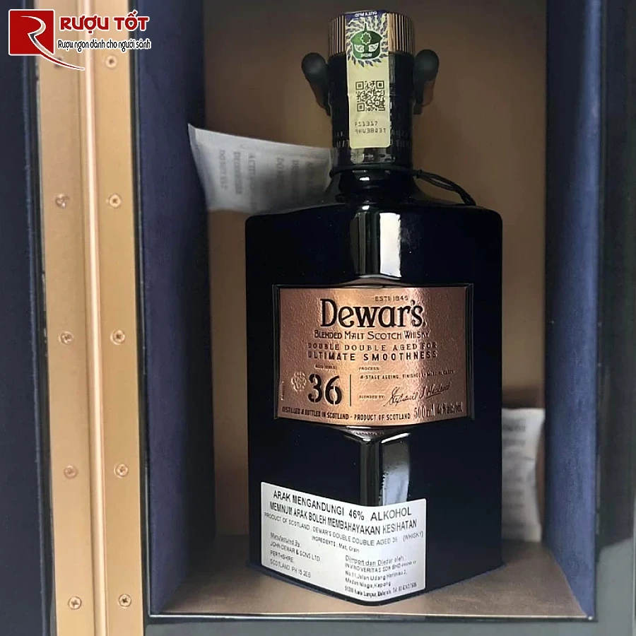 ruou dewar's 36 years double double whisky 46% 500ml
