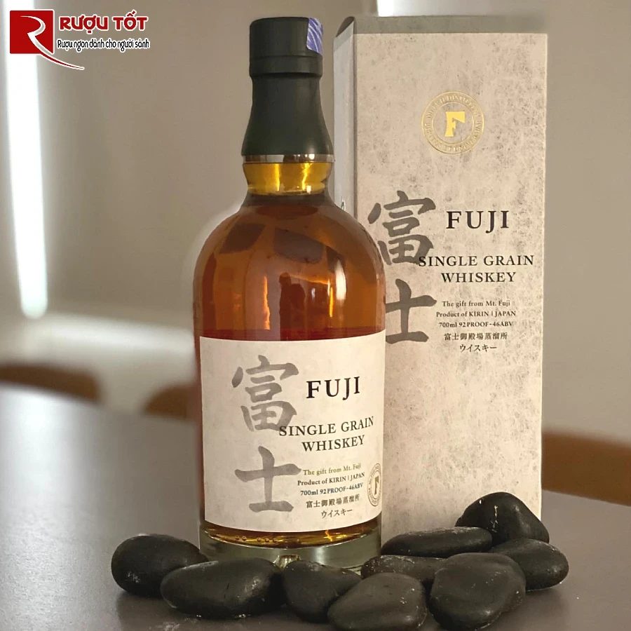 ruou fuji single grain whisky 700ml 46% cao cap