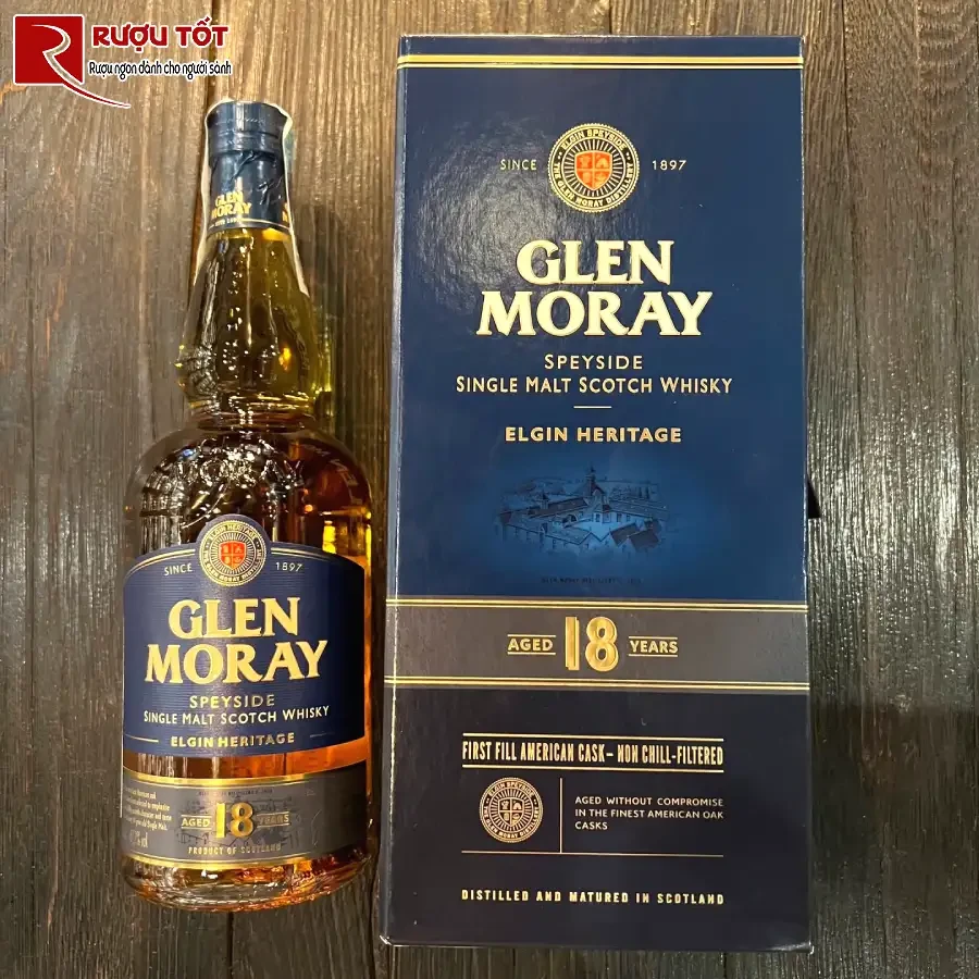 ruou glen moray 18 700ml 40% thuong hang