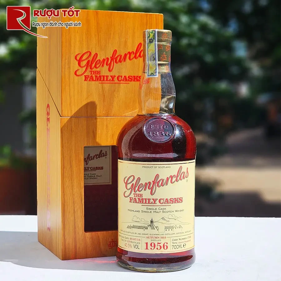 ruou glenfarclas 1956 family cask