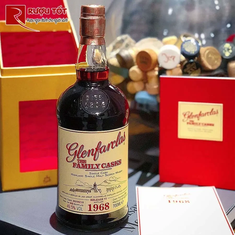 ruou glenfarclas 1968 family casks