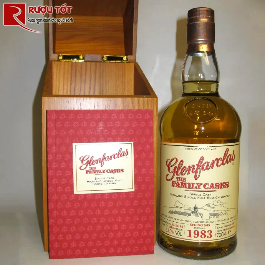 ruou glenfarclas 1983 family cask