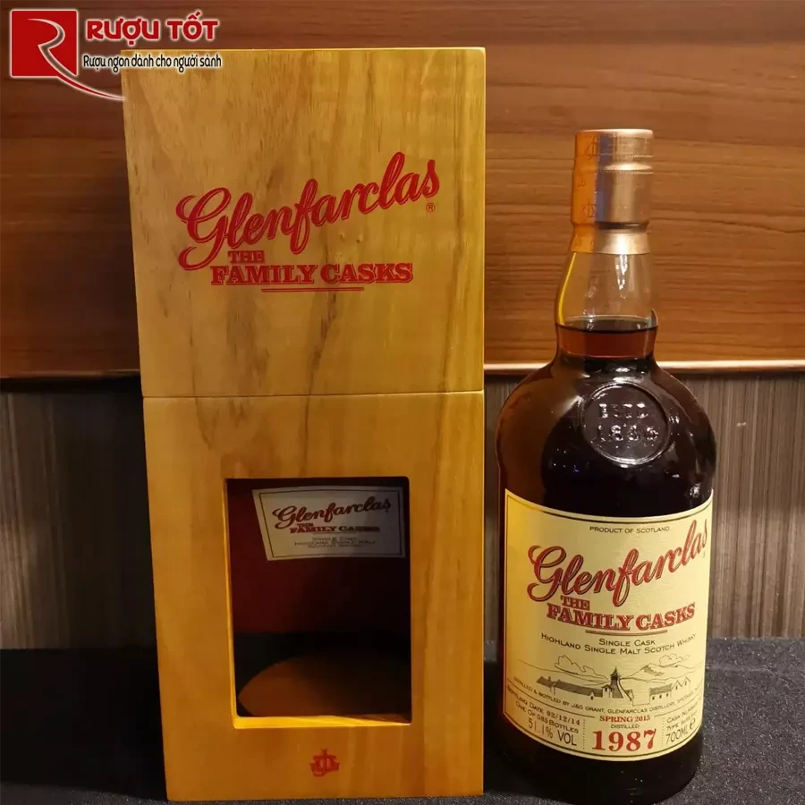 ruou glenfarclas 1987 family cask