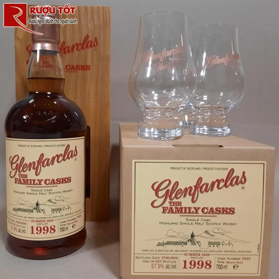 ruou glenfarclas 1998 family cask