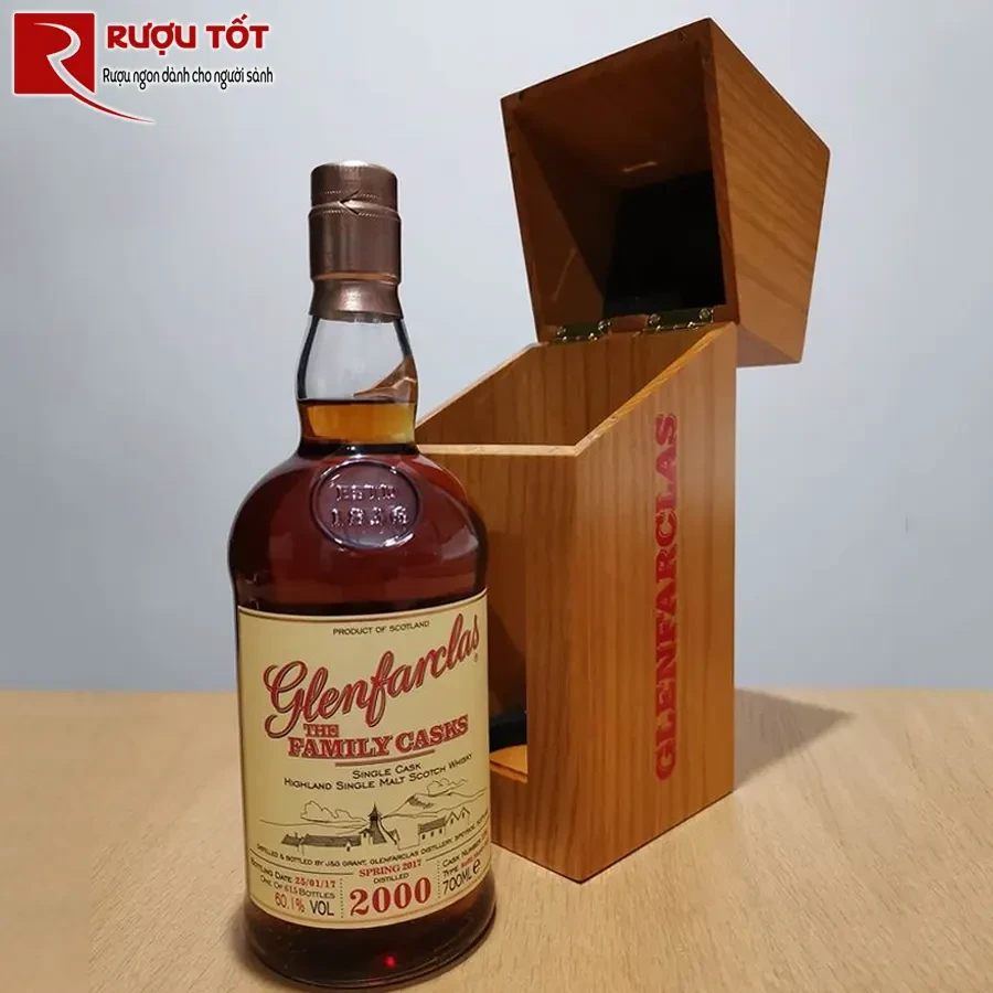 ruou glenfarclas 2000 family cask