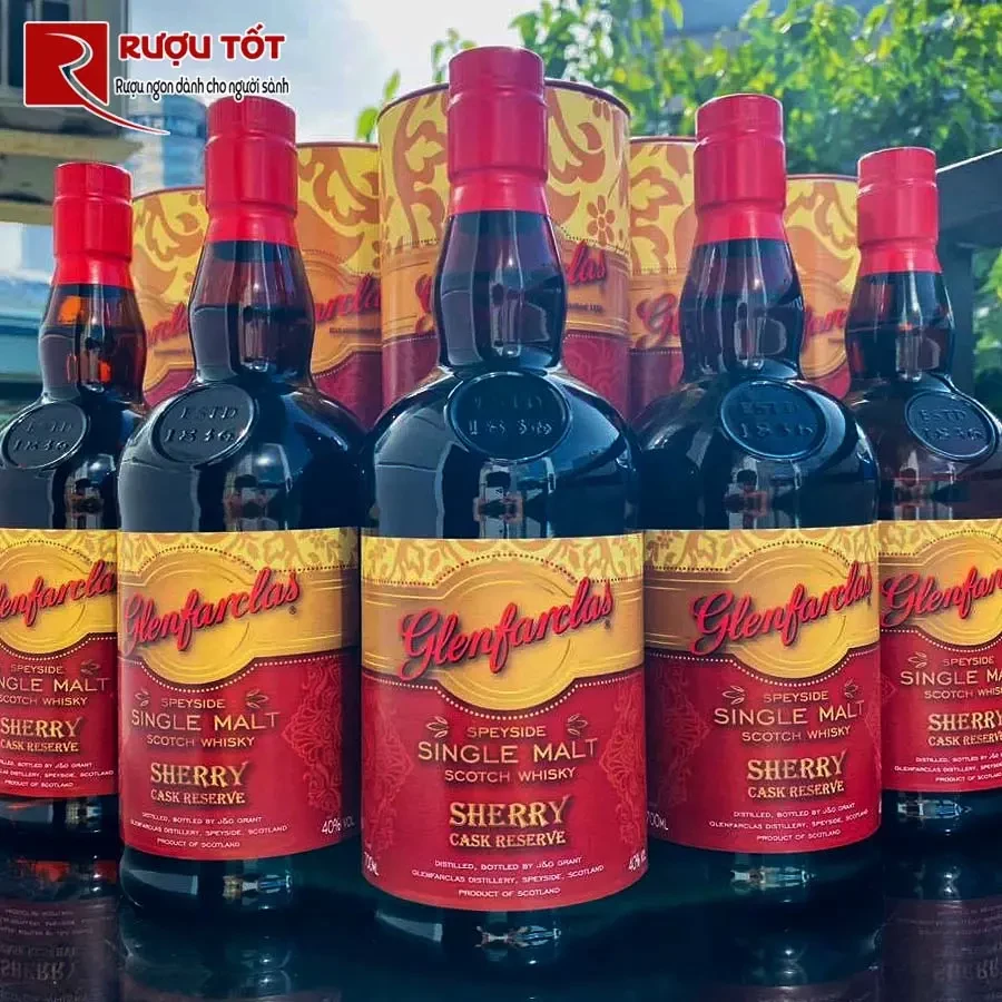 ruou glenfarclas sherry cask reserve