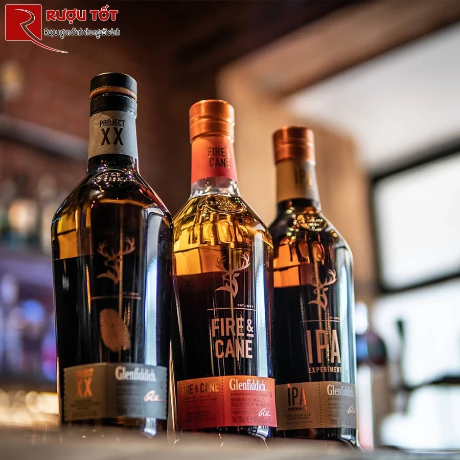 ruou glenfiddich fire cane chính hang