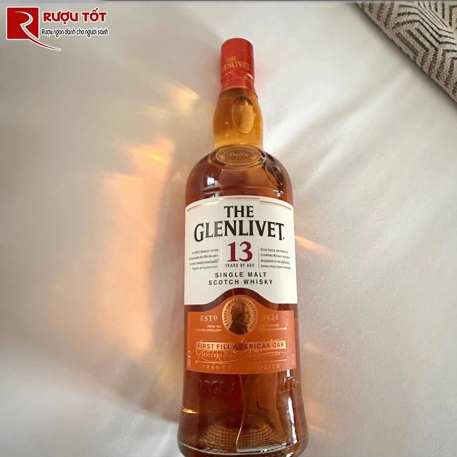 ruou glenlivet 13 first fill american oak 40% 700ml hao hang