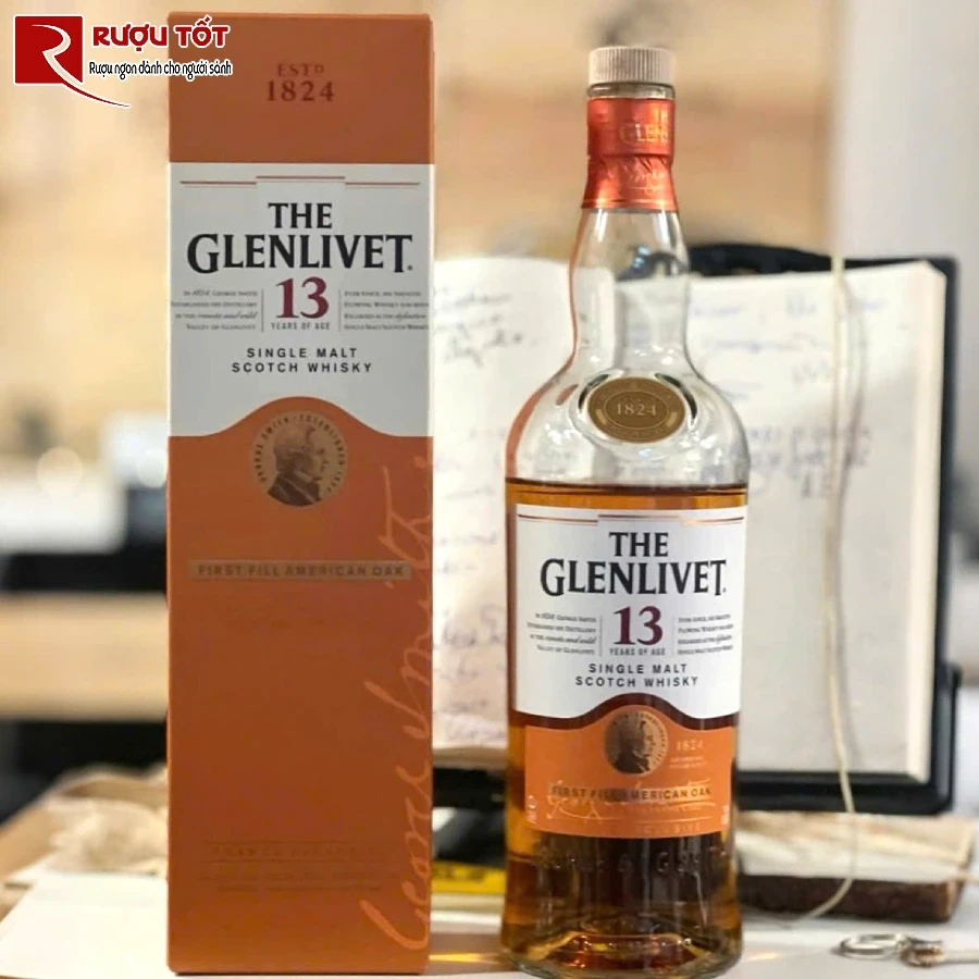 ruou glenlivet 13 first fill american oak 40% 700ml