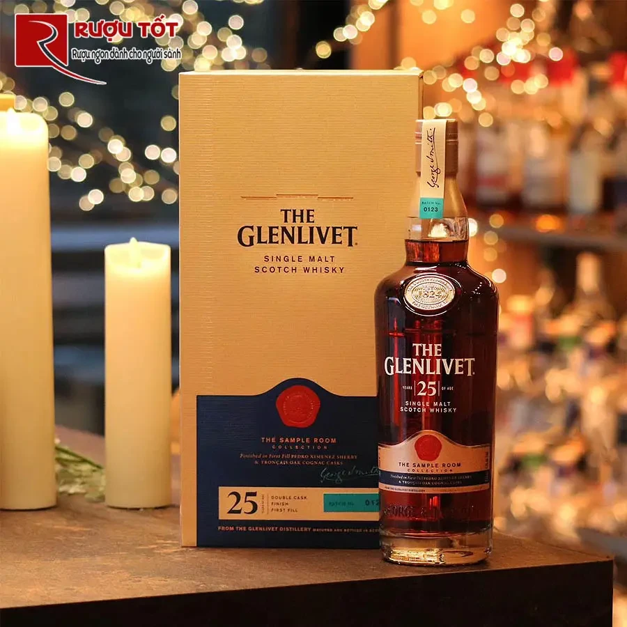 ruou glenlivet 25 single malt whisky