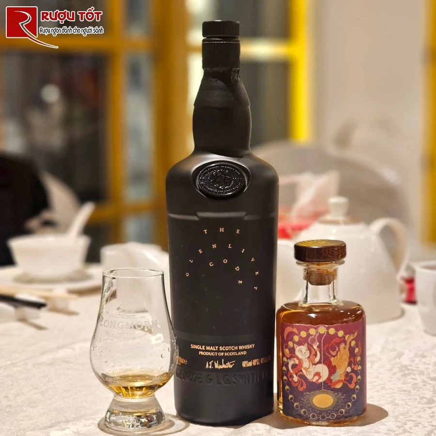 ruou glenlivet code black limited edition 48% 700ml