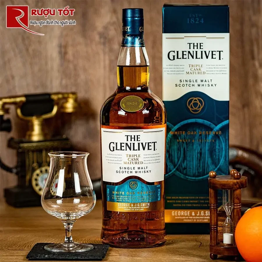ruou glenlivet white oak reserve