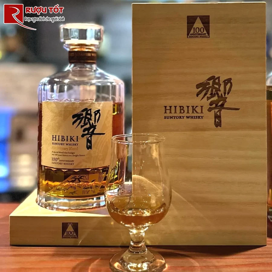 ruou hibiki anniversary blend 100th anniversary suntory 700ml