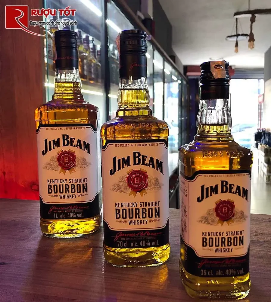 ruou jim beam 1l bourbon whiskey