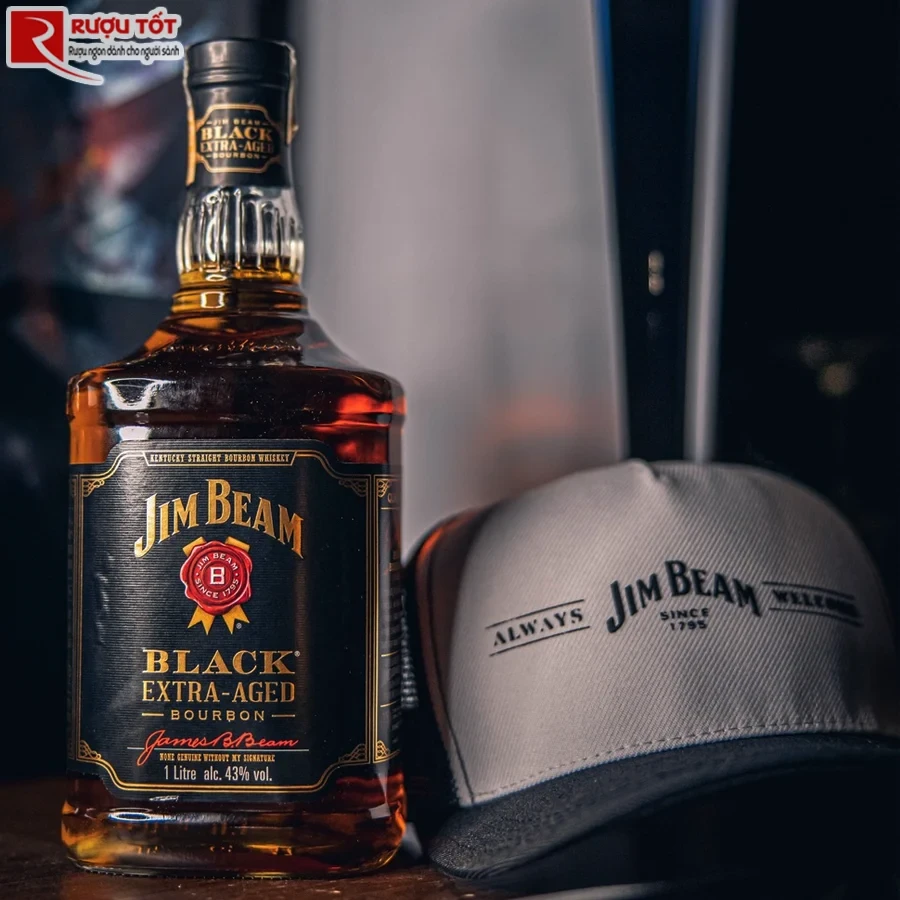 Rượu Jim Beam Black 1L Extra Aged