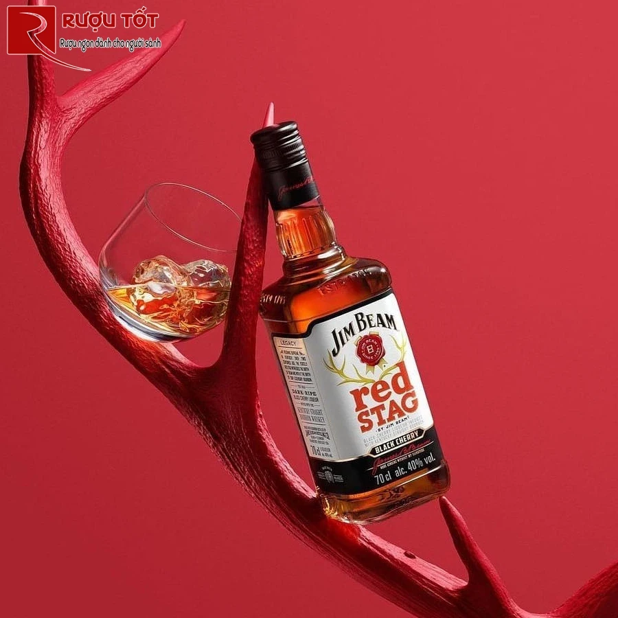 ruou jim beam red stag black cherry