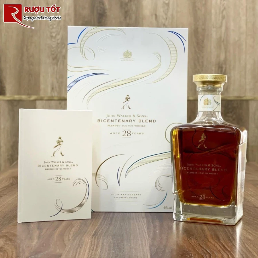 ruou john walker & sons bicentenary blend 28 year old quy hiem