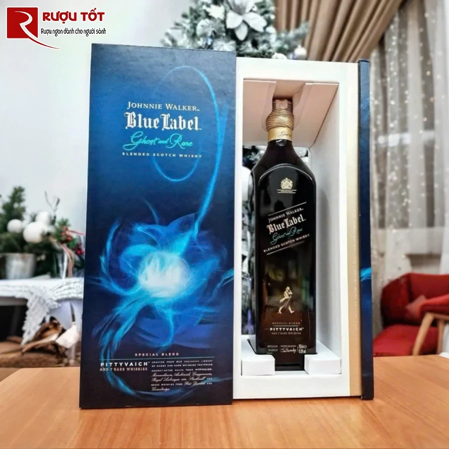 ruou johnnie walker blue ghost and rare pittyvaich 700ml 43,8% quy hiem